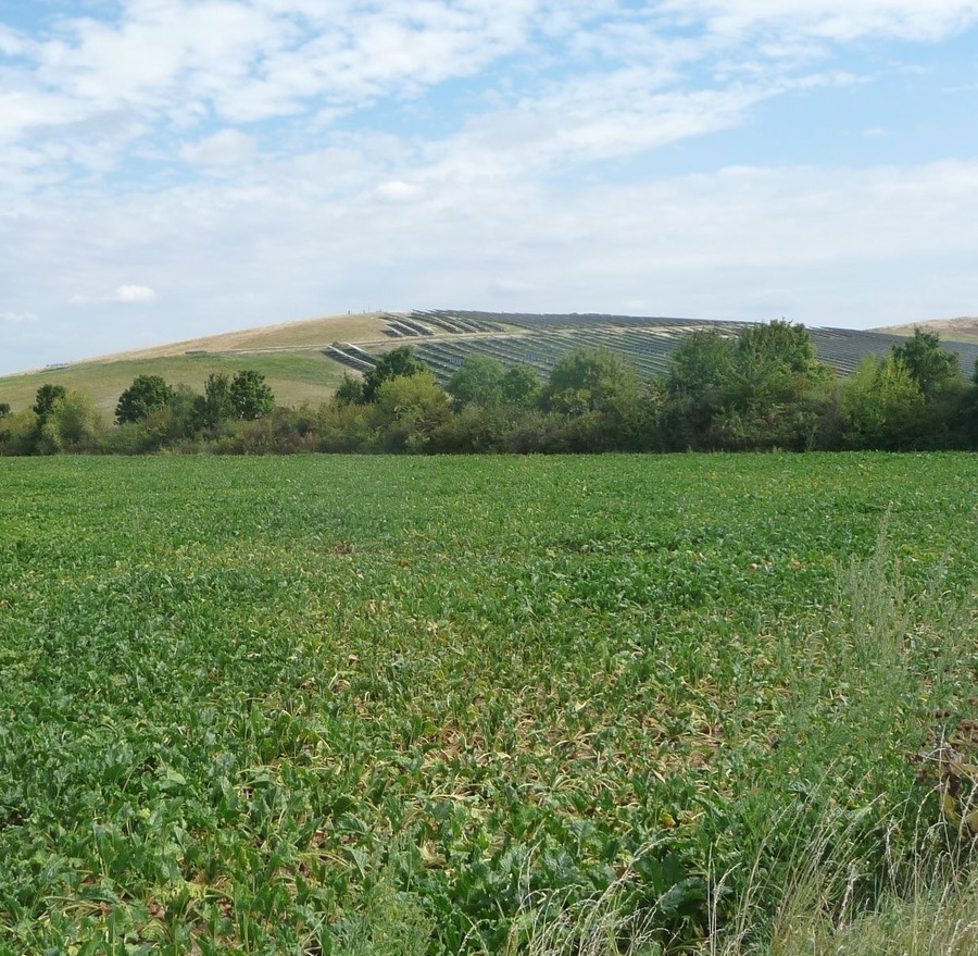 Müllberg der Firma Süd-Müll