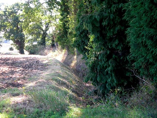 Moat. Ancient earthwork