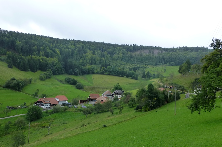 Landscape of Hinterheubronn, part of Neuenweg; 12 km from Badenweiler.