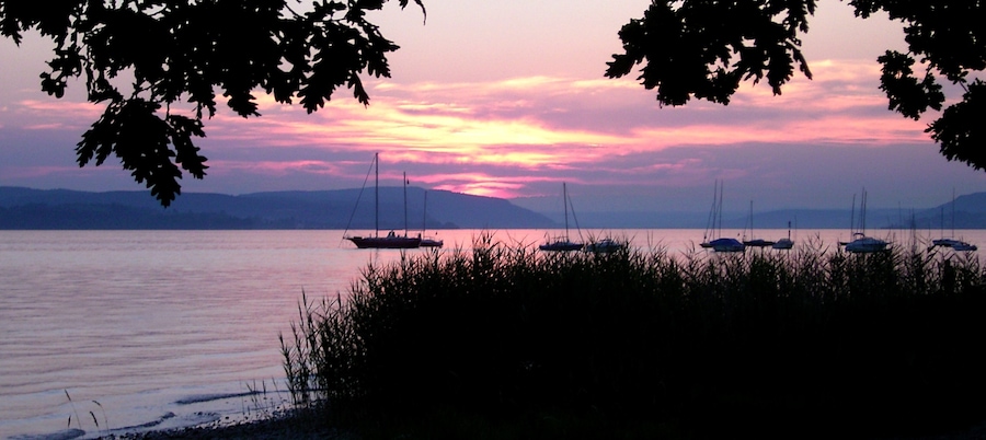 Sunset at the Lake Constance