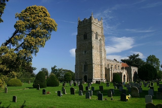 Foto „Rushbrooke mit Rougham“ von Bob Jones (CC BY-SA)/zugeschnittenes Original