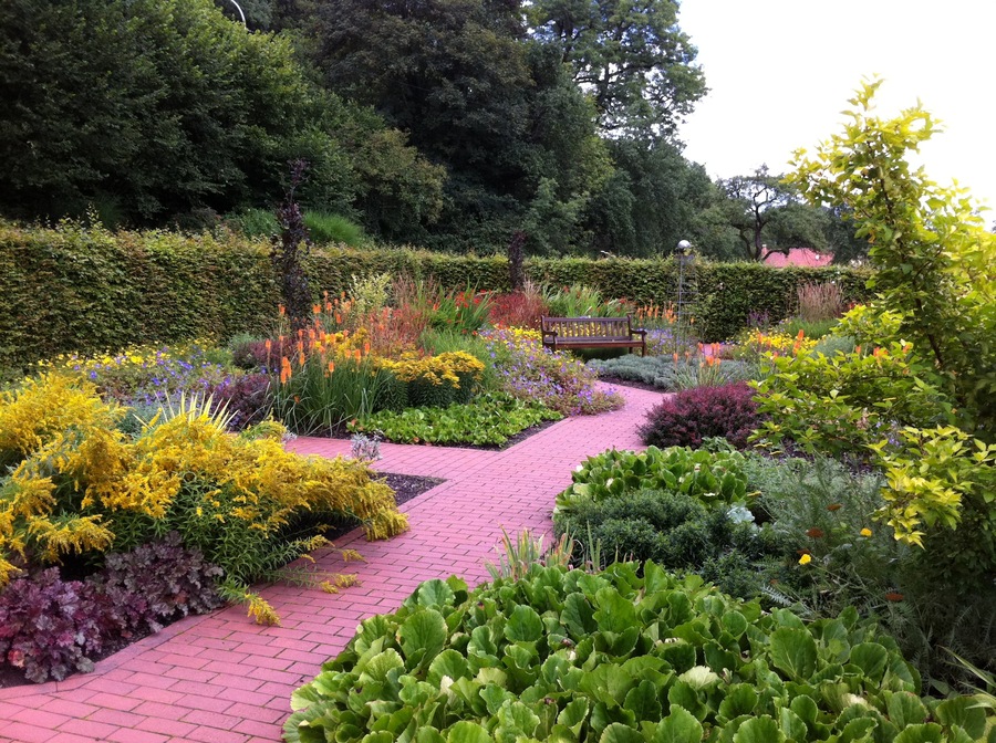 Übersicht Garten ohne Grenzen, Schloss Dagstuhl bei Wadern im Saarland