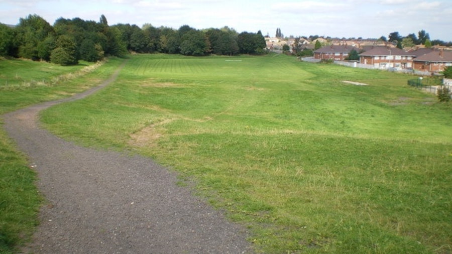 Photo "Playing fields where the canal used to be At Wednesbury Oak, the disused canal used to come through this land." by Richard Law (Creative Commons Attribution-Share Alike 2.0) / Cropped from original
