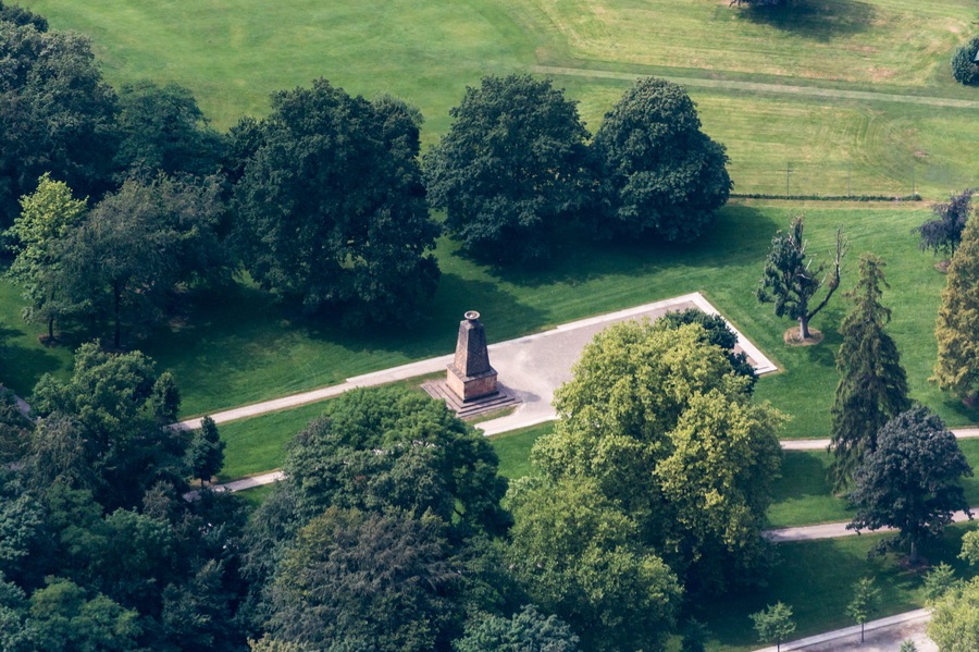 Note: The photo was taken from an airplane and was photographed through glass.