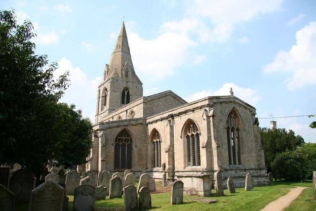 St.John the Evangelist's church Largely 13th century Early English church with 15th century Perpendicular windows