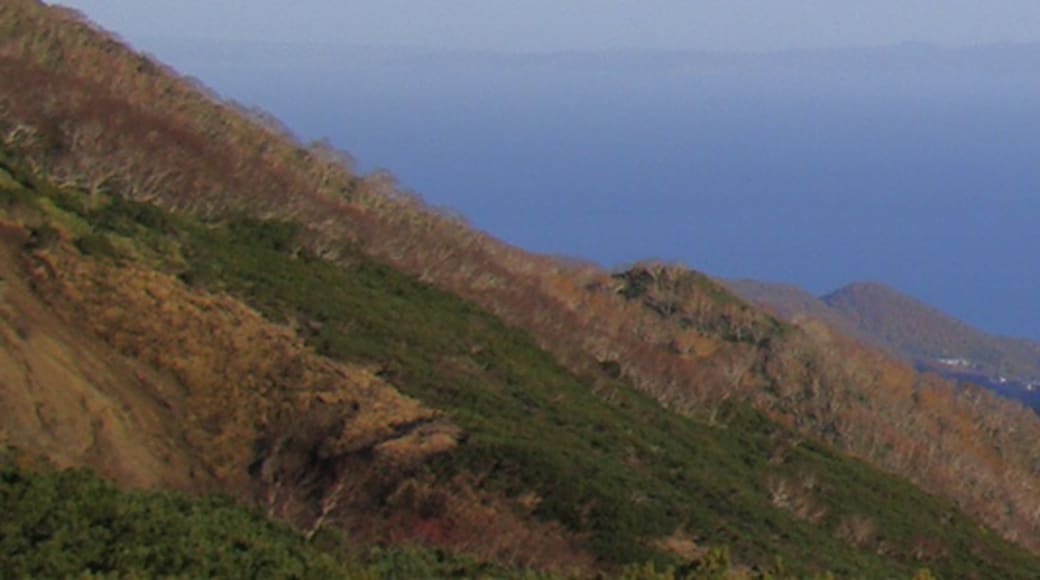 View of Kunashir Island from Shiretoko mountain pass