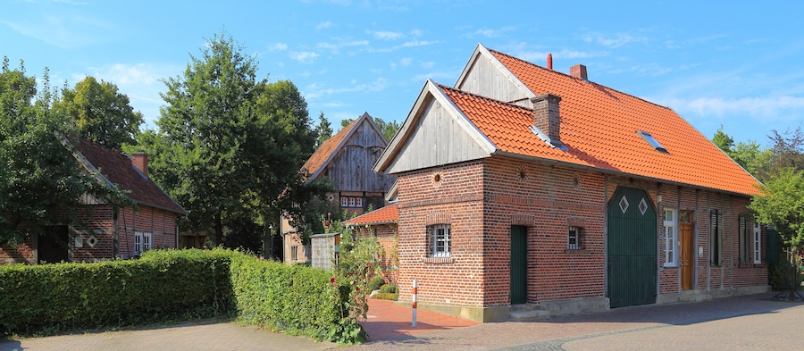 The Heimathues Kittken in Altenberge, Kreis Steinfurt, North Rhine-Westphalia, Germany.
