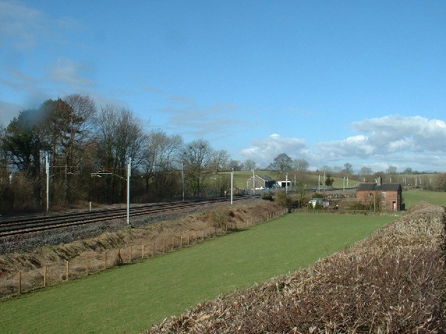 West Coast Line near Hincaster.