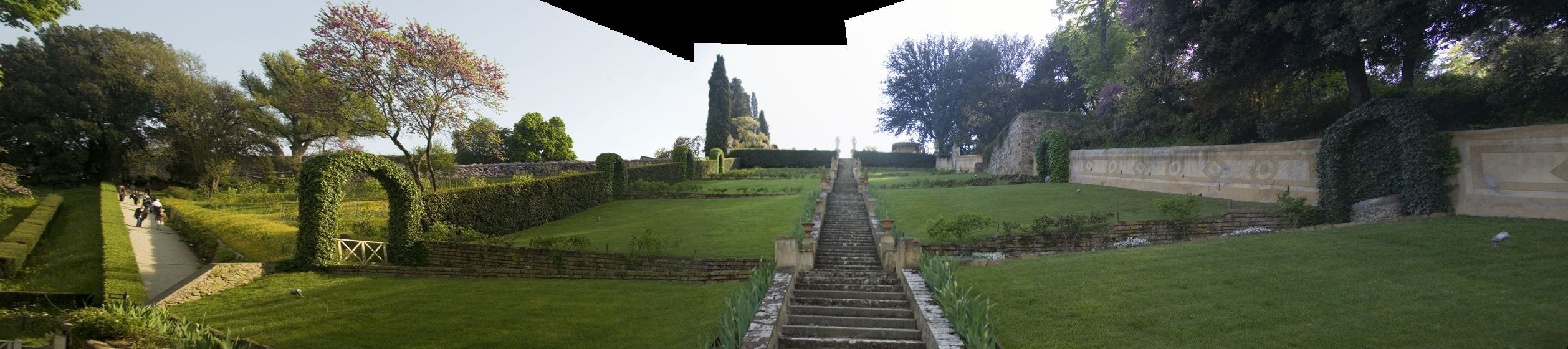 Firenze / Florence - Giardino Bardini - ICE Photocompilation Viewing from ESE to WSW