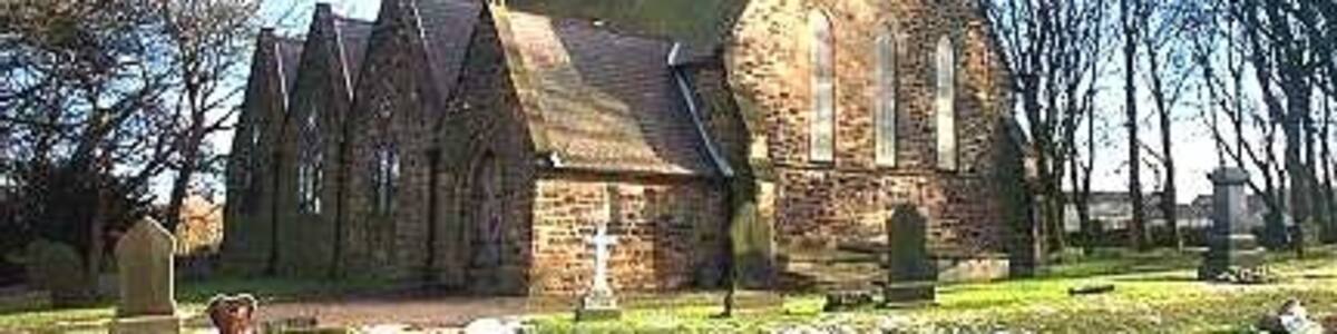 Photo "St James' parish church, Coundon, County Durham, seen from the northwest" by Bill Henderson (Creative Commons Attribution-Share Alike 2.0) / Cropped from original