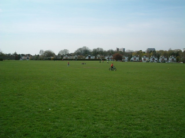 Lloyd Park, Croydon The goalposts have been taken down for the summer