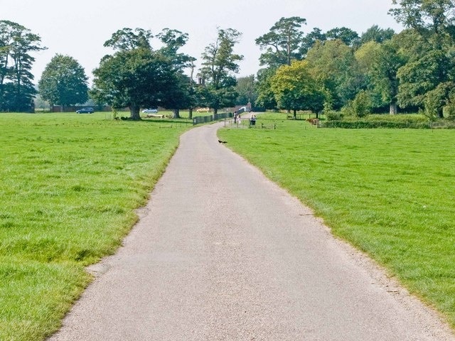 The Rear Drive, Attingham Park Only staff and volunteers come down this drive. Visitors leave by this route.