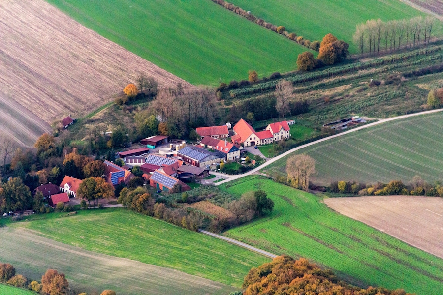 Note: The photo was taken from an airplane and was photographed through glass.