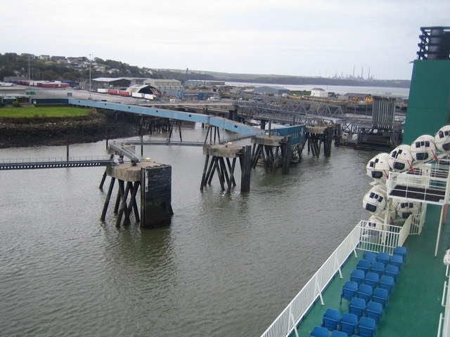 Pembroke Dock This is the ferry terminal for Irish Ferries' ships to and from Rosslare.