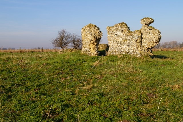 The ruins of All Saints' Church