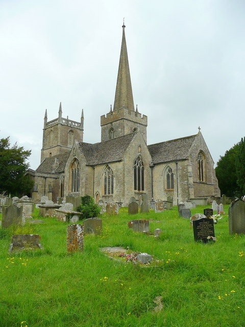 St. Mary's church, Purton, near to Purton, Wiltshire, Great Britain. Viewed from the south-east. St. Mary's is one of only three parish churches in the country that has both a central tower and spire and a western tower. The others are at Wanborough in Wiltshire and Ormskirk in Lancashire. The central tower was built in c.1325 and the transepts were also added in the 14th century.