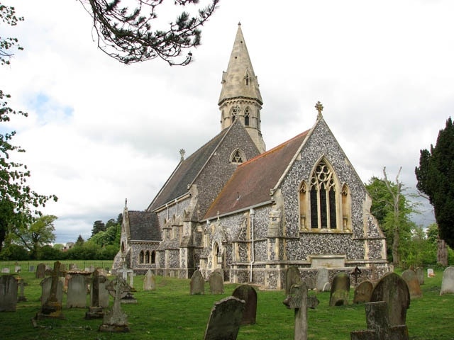 St Andrew's church was completely rebuilt in 1859 by the architect Robert Kerr and it is one of the finest 19th century churches in East Anglia. It stands on the site of a round-tower church which had fallen into ruin. With the exception of the minaret-like tower which is offset on the north and built of stone, the building material used was flint. The interior is entirely 19th century also, most of the stained glass windows are by Hardman & Co. This church is kept open every day. For more information see: http://www.norfolkchurches.co.uk/framinghampigot/framinghampigot.htm