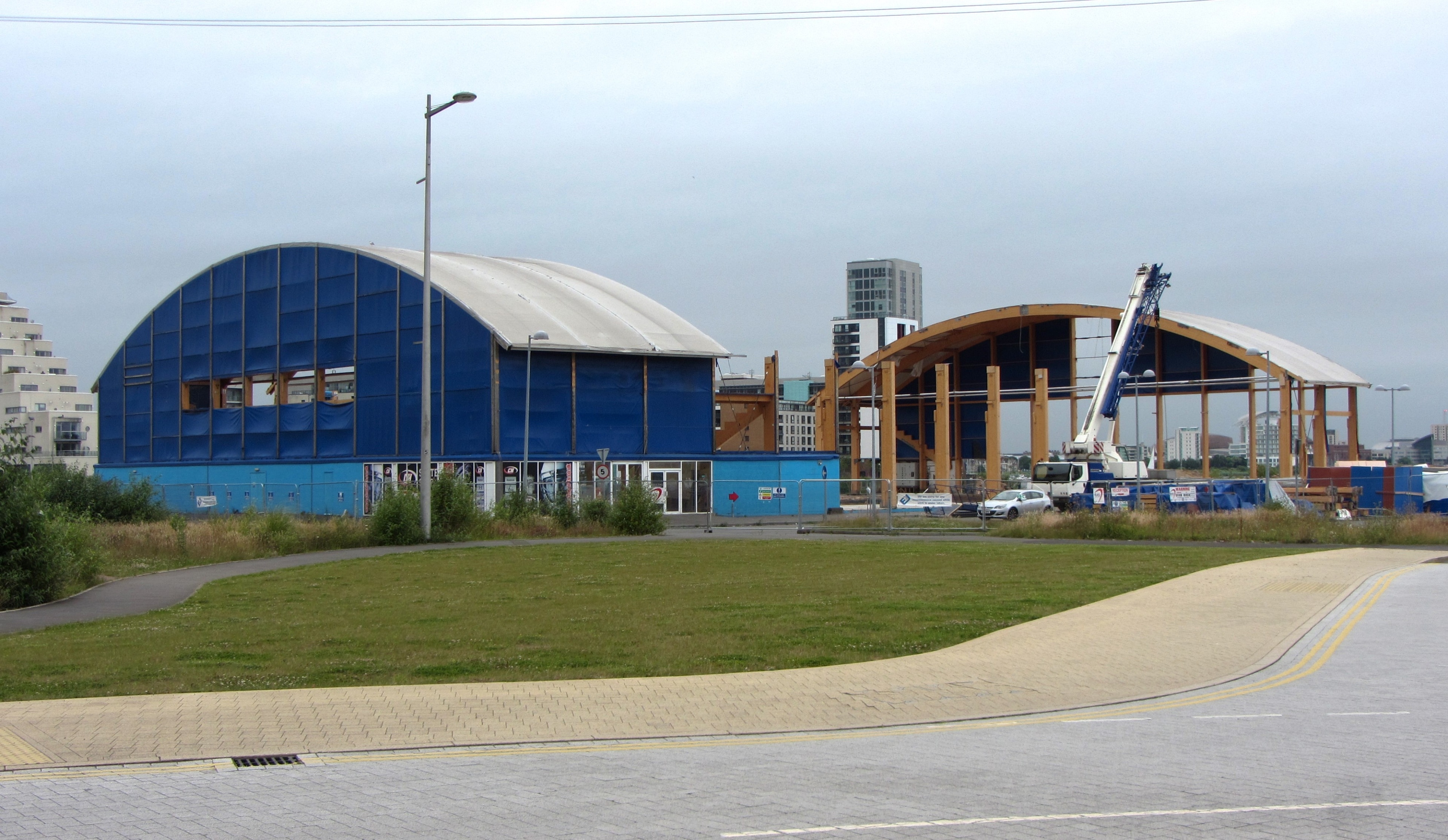 Dismantling of the Cardiff Arena, Cardiff Bay