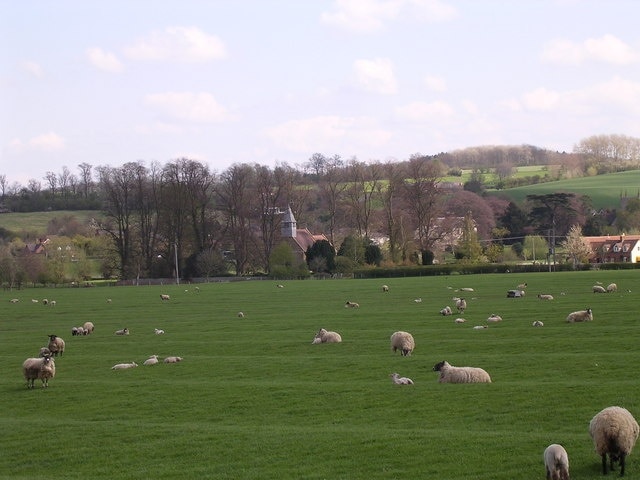 The isolated church of Whitchurch village