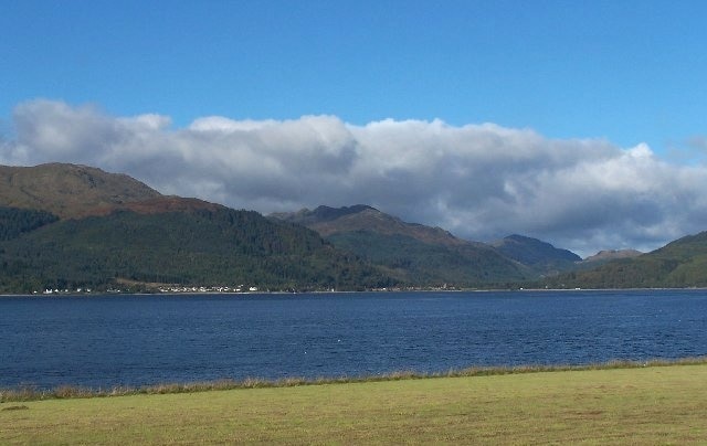 Looking across Loch Long to Ardentinny, from Ardpeaton.