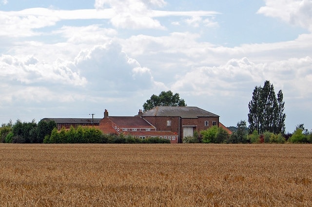 New Brakes Farm, Twin Rivers, East Riding of Yorkshire, England.Photo taken from Church Lane.