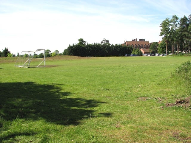 View across the football ground. View across the football ground adjoining Dunston Hall Hotel > 22536.