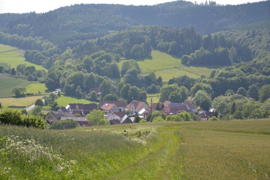 The village of Niederorke as seen from the East.
