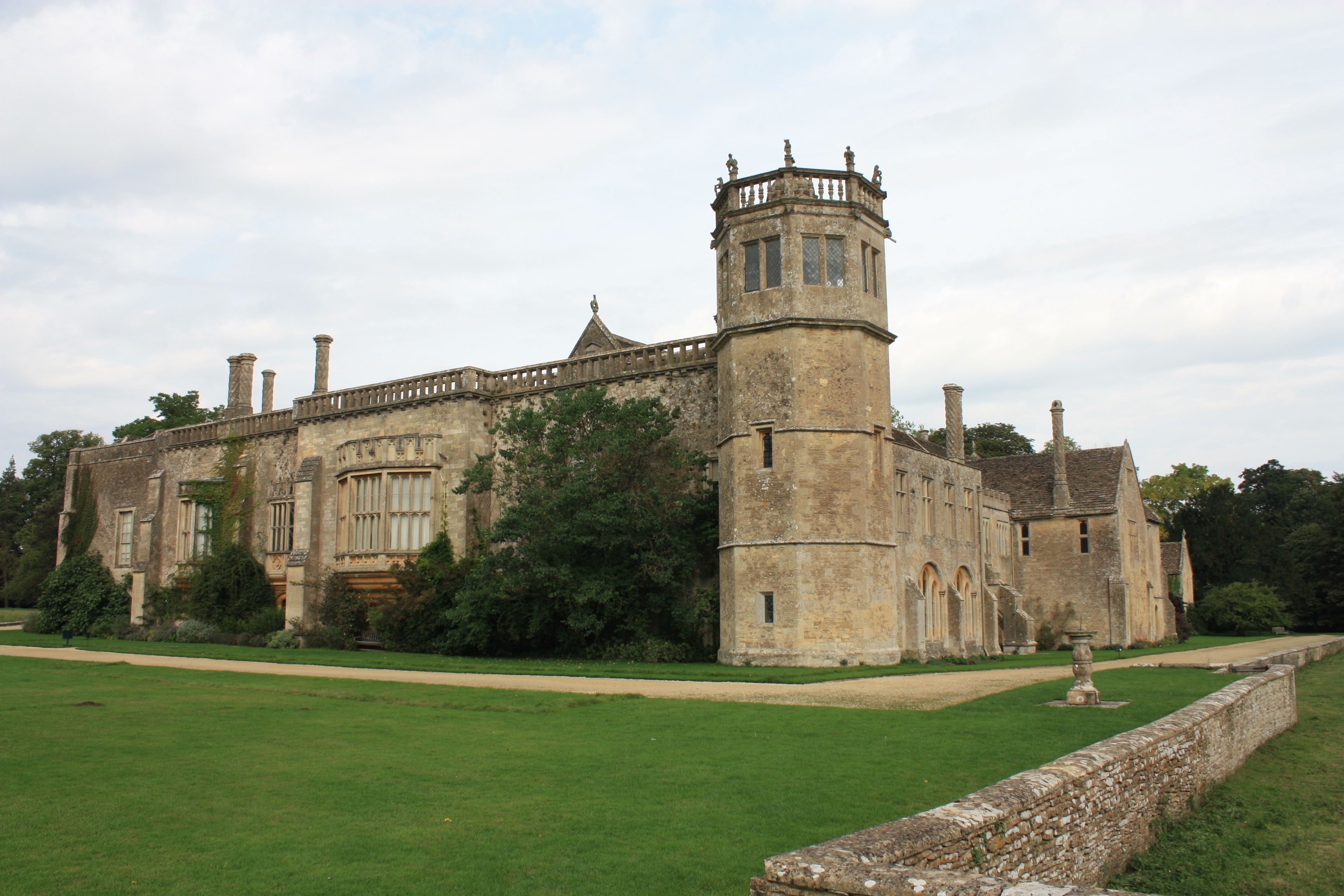 Lacock Abbey with stable yard