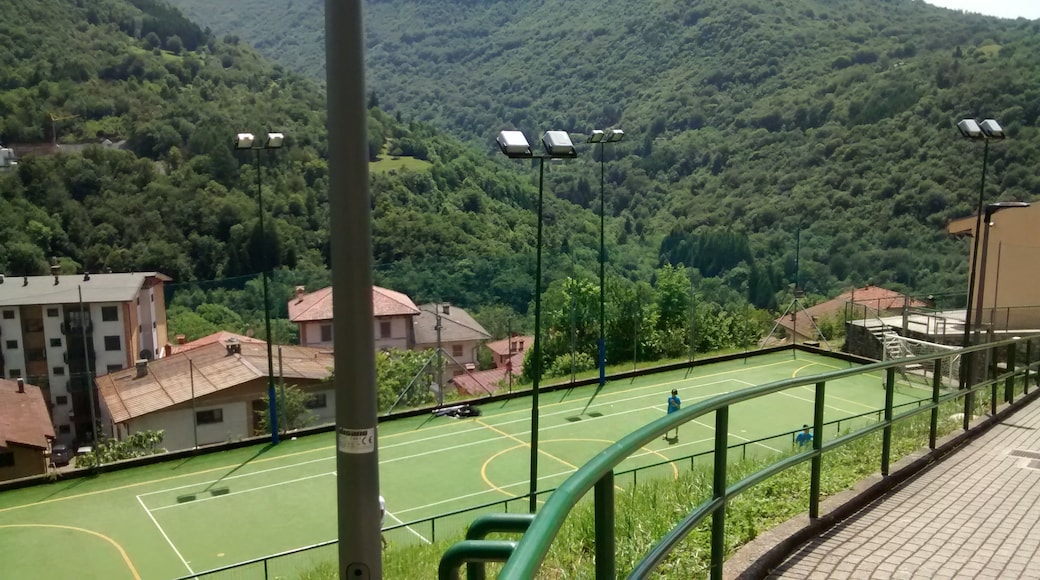 View of the gym field in Esino Lario