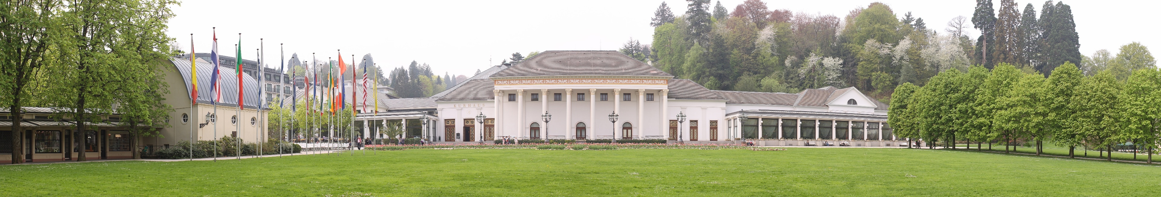 Kurhaus with its park in Baden-Baden, Germany