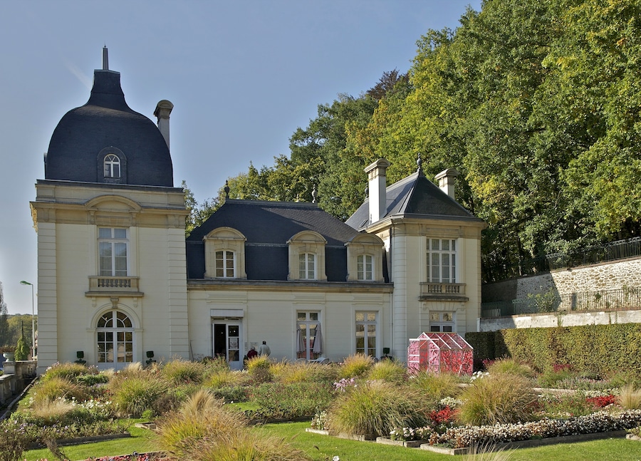The "Château de l'églantine" (eglantine castle) in Jouy-en-Josas, Yvelines, France. Now the museum of "toile de Jouy", (famous french 18th century printed drapery).