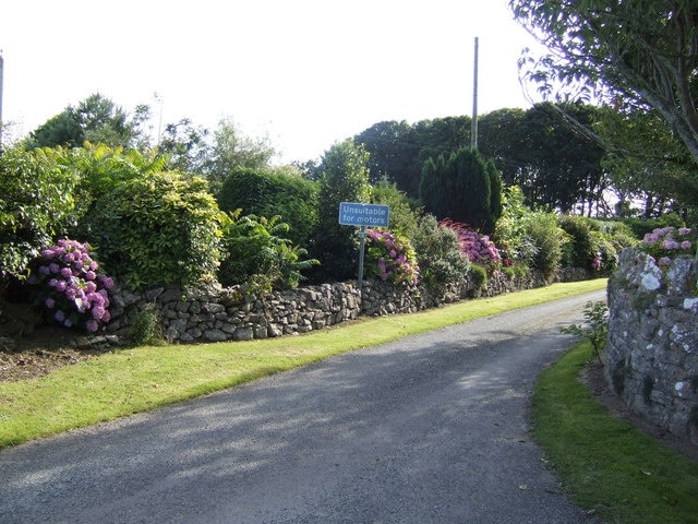 Floral entrance to Carew Farm