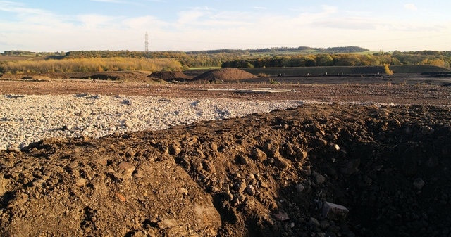 Remediation of Frickley Colliery Huge reclamation site of former colliery.