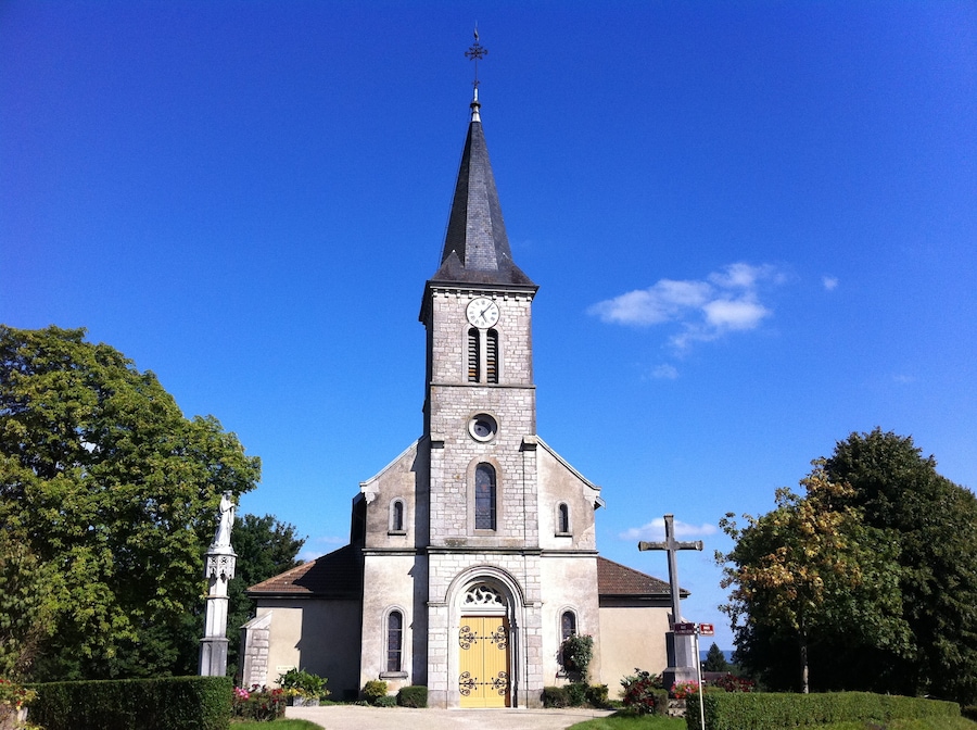 St Pancrace church in Cormoz, France