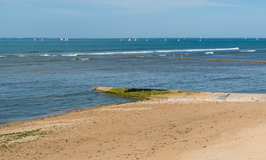 Beach in Les-Portes-en-Ré, Charente-Maritime, France.