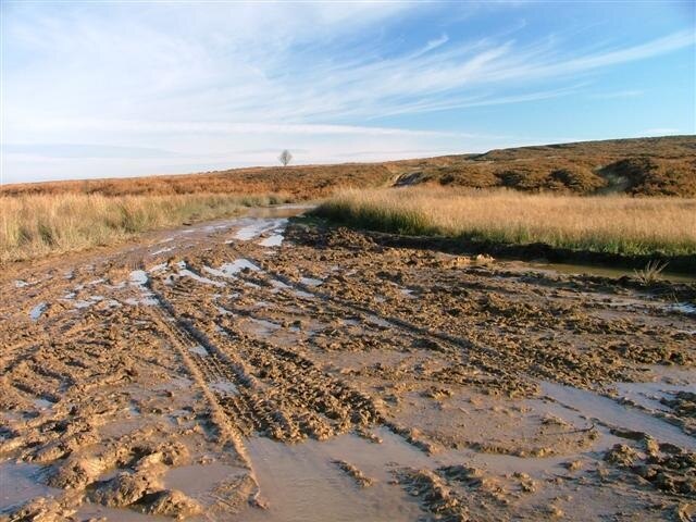 Stoxla Road. This is a Byway Open to All Traffic or B.O.A.T. which means you can take you car along it. If you so wish. It is therefore a magnet for local motorbikes, quad bikes and off road vehicles. Such use is unsustainable.