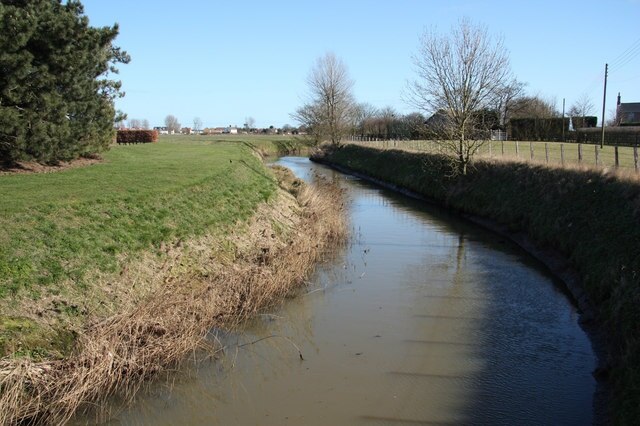 Main Drain View E from the bridge in Addlethorpe