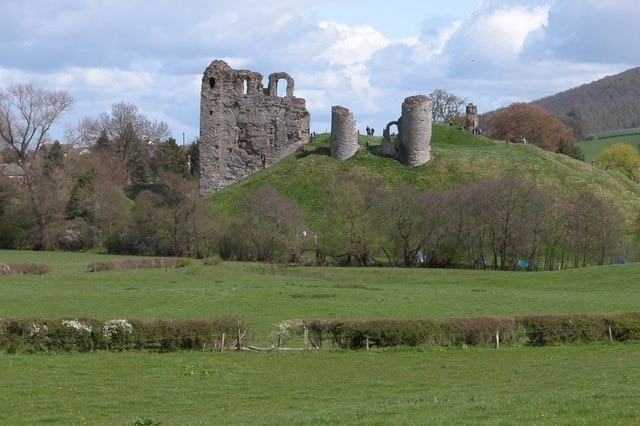 Clun Castle viewed from the west