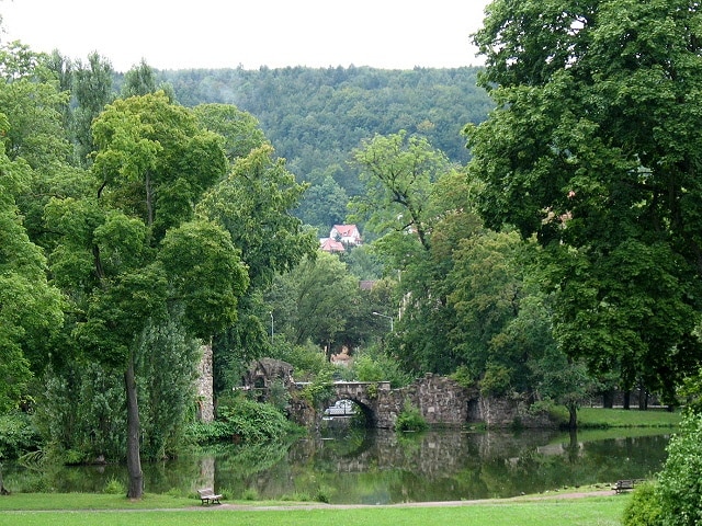 Kleiner See im Stadtpark (Small lake in the town park)