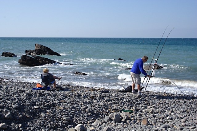 Sea Angling at Millook Haven Or just sit and watch the sea.