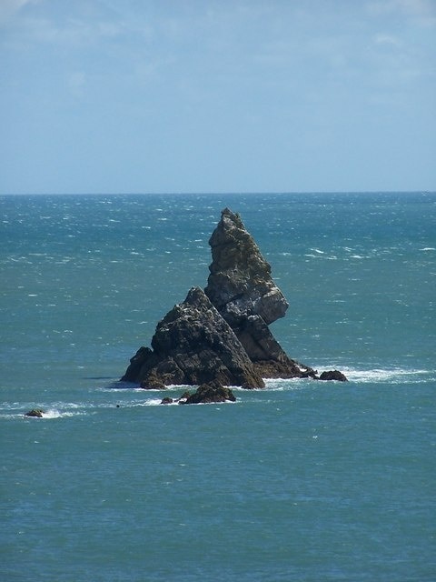 Stack off Broadhaven Beach