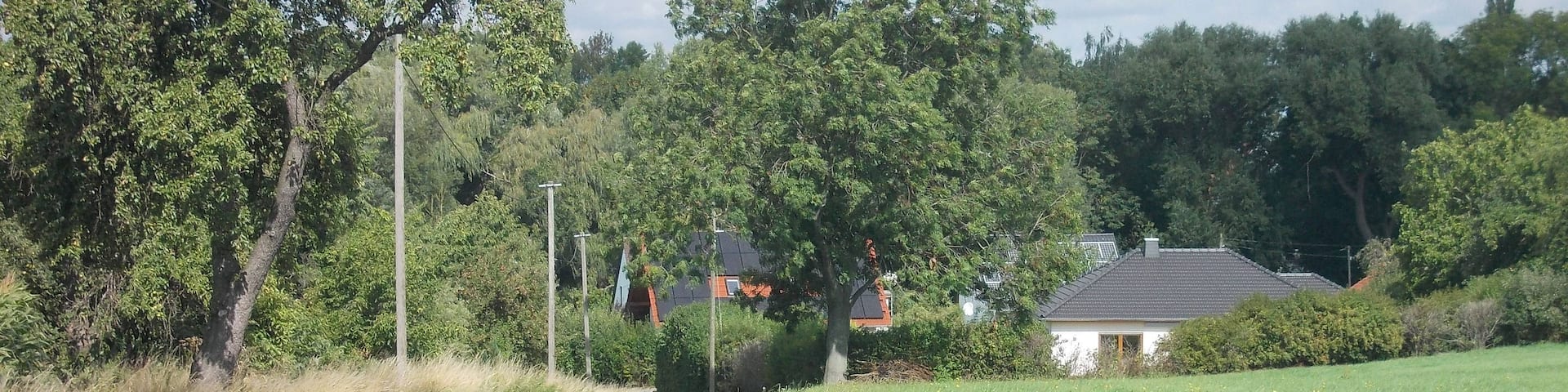 Entrance to the village of Bormitz (Döbeln, Mittelsachsen district, Saxony)