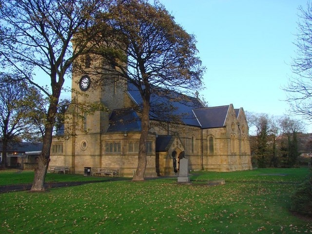 St John The Evangelist parish church, Birtley, Tyne and Wear, seen from the southeast