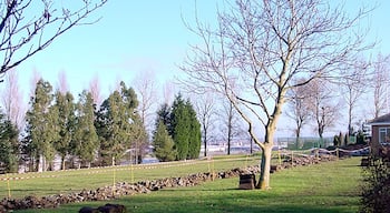 Filton Golf Course. The view through the trees is down to the air-field and surrounding industrial buildings down in the valley.
