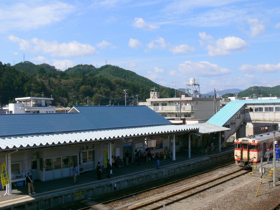Sakari Station Premises in Ofunato City, Iwate, Japan