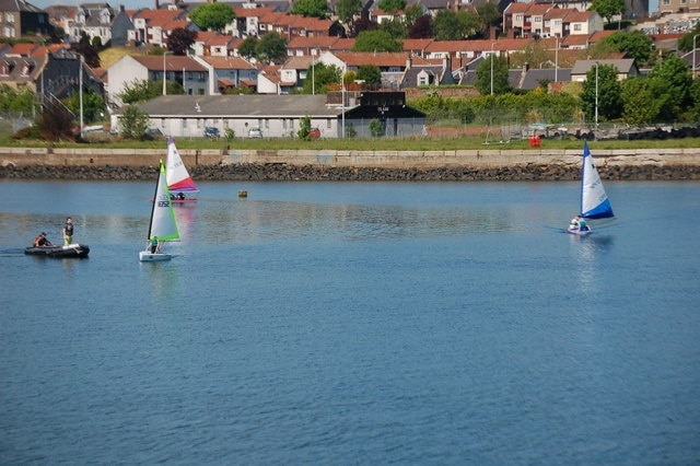 Dock No 3 Methil Dock no 3 is no longer a commercial dock, it is now mostly leisure craft, or as can be seen in the picture, young people under going training