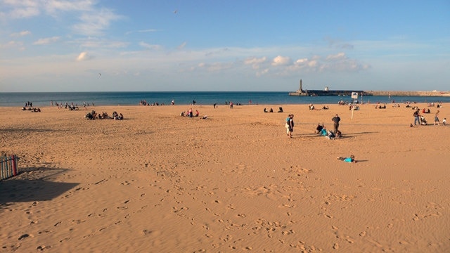 The beach at Margate, Kent, England