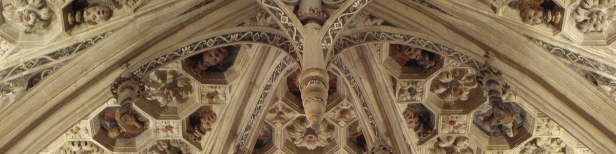 Photo "Intérieur de l'église notre-Dame-des-Marais de La Ferté-Bernard (72). Voûtes." by GO69 (Creative Commons Attribution-Share Alike 4.0) / Cropped from original