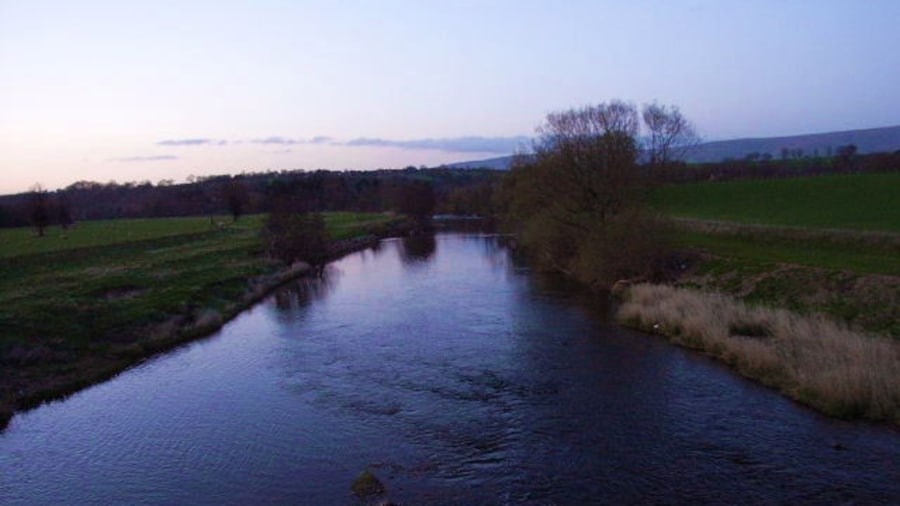 Photo "River Eden Viewed from the A66 at Eden Bridge." by Andrew Smith (Creative Commons Attribution-Share Alike 2.0) / Cropped from original