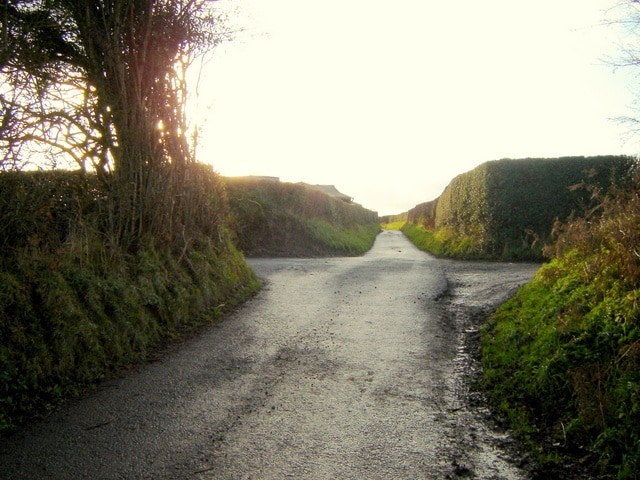 Junction of Ffordd Las and Ffordd y Fron, near Nercwys